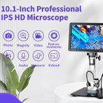 Mustool DM13 10.1 Inch Digital Microscope 1500X 1080P Video 20M Photo Resolution 8 LED Lights Adjustable Screen Type-C Connectivity Live View