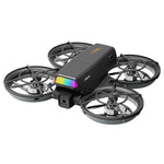 LinkMejor Z809 WiFi FPV with 4.3inch LCD Screen Controller HD Dual Camera Electrically Adjustable Optical Flow Hover Automatic Obstacle Avoidance Circle Protection Dazzling Lights Brushless 2.4G 4CH 6-Axis Remote Control Toys RC Drone Quadcopter RTF