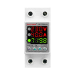 220V 40A/63A Adjustable Voltage Relay with Over Under Voltage Protection Over Current Limit Precision Wattmeter Energy Meter with Automatic Recovery Ideal for Power Consumption Monitoring