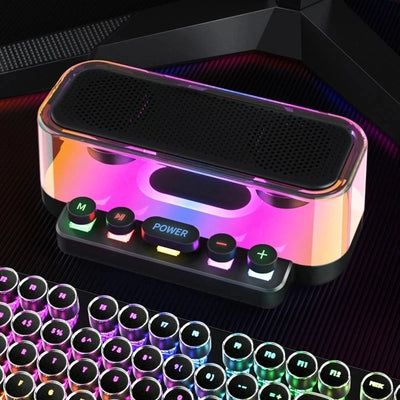 Z6 RGB Speaker Portable bluetooth Speaker with Mechanical Buttons Support USB TF Card Playback FM Radio Desktop Surround Speakers