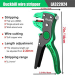 LinkMejor Automatic Wire Stripper Flatwire Cutter Stripping Plier 0.2 to 4mm Range Length Adjustment For Electrician