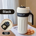 IPRee 650ml Stainless Steel Insulation Cup with Handle Smart Coffee Cup LED Temperature Display Portable Cute Water Bottle for Car
