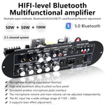 D800 D900 2.1 Channel Bluetooth Audio Amplifier Board 50W Subwoofer 100W HiFi Wireless Speaker Support AUX USB TF Card