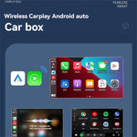 LinkMejor Mini Wireless CarPlay Android Auto Box USB Dongle Bluetooth5.0 Plug and Play Wired to Wireless CarPlay