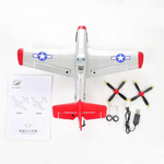 Flybear FX9501 P51 Mustang Fighter 395mm Wingspan Brushless Motor 2.4G 4CH Built-in Gyro EPP RC Airplane Fixed Wing RTF