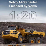 Double Eagle E591 RTR 1/20 2.4G 6WD RC Car for Volvo A40G Hauler Truck 3kg Loading LED Light Sound Full Scale Engineering Vehicle Kids Remote Controlled Articulated Dump Truck Toys for Boys Christmas Gifts