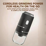 Comfook Cordless Electric Coffee Grinder 40 Levels Adjustable 1800mAh Rechargeable Battery Smart Auto Stop Portable Grinder for Home Car Camping