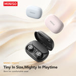 MINISOMS217 AI Translation Headset Wireless bluetooth 6.0 Earphone 15mm Drivers HD Calls 26H Playback Touch Control In-ear Sports Headphones