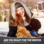 LinkMejor Winter Warm Ear Cover Headband Warm Cold Cozy Head Cover Ear Muffs for Men Women Outdoor Skiing Running Biking Universal