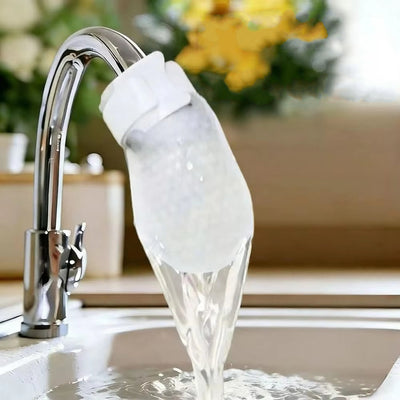 10/50Pcs Universal Faucet Filter Cotton Anti-splash Thickened Faucet Filter with T-strap Tap Water Filter Bag