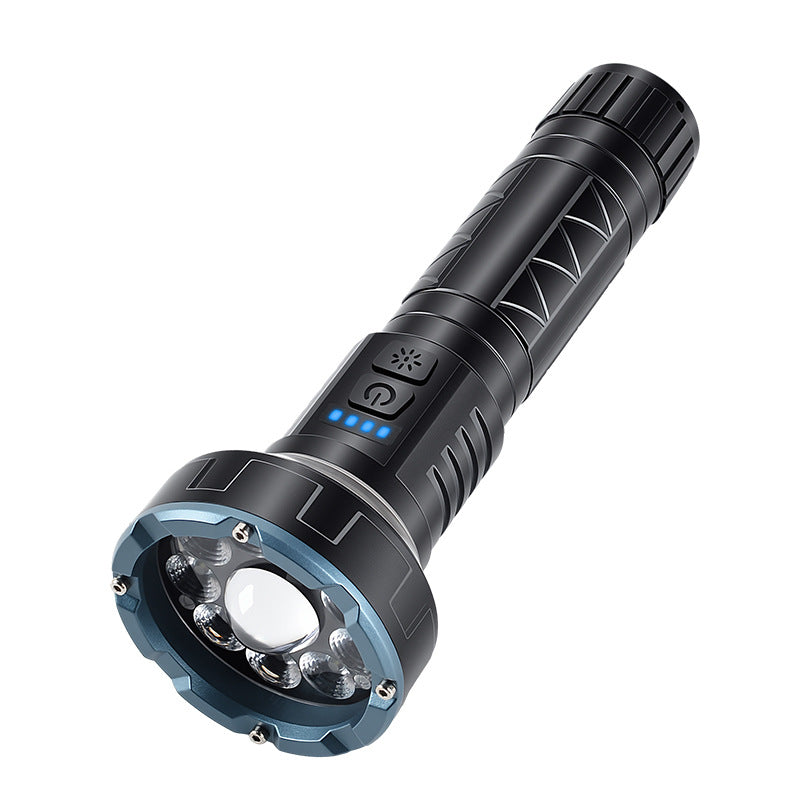 Bikight 1200mAh 20W 500m Range LED Flashlight Type-C Rechargeable COB Work Light 360 Lantern Magnetic Base Tripod 9 Modes LED Lamp