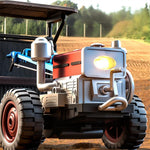 LinkMejor C8836-YW 2.4G 4WD Full Scale Remote Control Simulator RC Car Tractor Vehicle Models RTR
