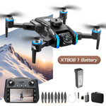 LinkMejor XT808 GPS 5G WiFi FPV with 5.9inch LCD Screen Controller 720P HD Dual Camera 180° Servo Gimbal 360° Obstacle Avoidance Brushless Foldable RC Drone Quadcopter RTF