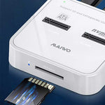 LinkMejor K3016SD Dual Bay SSD Docking Station M.2 NVMe/SATA Dual Protocol  USB 3.1 Gen 2 10Gbps High Speed External Hard Drive Reader with SD Express 7.0/7.1 Card Slot Data Hub Transfer Hard Drive Case for 2242/2260/2280/22110