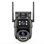 LinkMejor 6MP Dual Lens WiFi PTZ Security Camera Outdoor 5X Zoom Auto Tracking Full Color Night Vision Two Way Audio IP66 Waterproof Smart Home CCTV Surveillance Camera