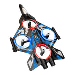 LinkMejor YL85 YL86 WiFi FPV Glider with LCD Screen Controller HD Camera Gliding Hovering Headless Mode 360° Rolling LED 2.4G RC Remote Control Drone Airplane Quadcopter Stunt Fighter RTF