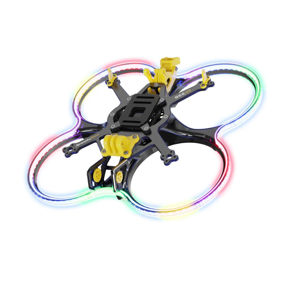 LinkMejor Bee35 Pro LED 153mm Wheelbase 3.5 Inch Frame Kit Support DJI O3 for DIY CineWhoop RC FPV Racing Drone