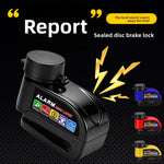 LinkMejor Bicycle Disc Brake Lock Alarm Waterproof 110dB Anti-theft Security Lock for Motorcycles Bikes Electric Vehicle