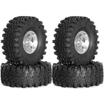 4PCS Upgraded 1.9 Inches Tires Aluminum Alloy Wheel Rims for 1/10 Axial SCX10 III Yikong YK4107 RGT Rock Crawler Climbing Truck RC Cars Vehicles Models Spare Parts R226