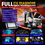 Autel Maxisys MS908CV II Diagnostic Tool Advanced ECU Coding J2534 ECU Programming Commercial Vehicle Diagnostics 3000+ Active Tests QCOM CPU Android 10 WiFi