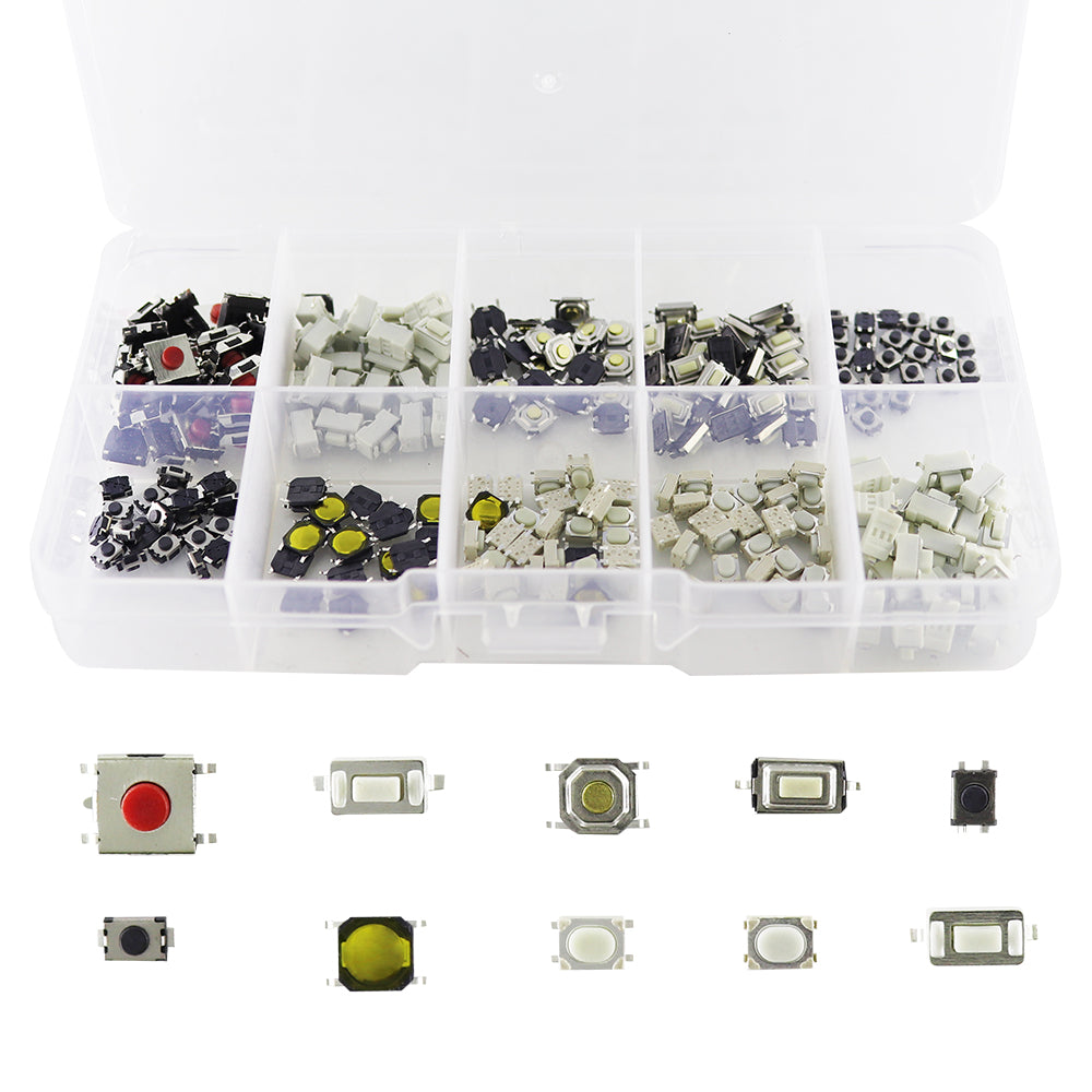 100PCS 10 Specifications Car Remote Control Key Touch Switches Buttons Touch Key Component Package