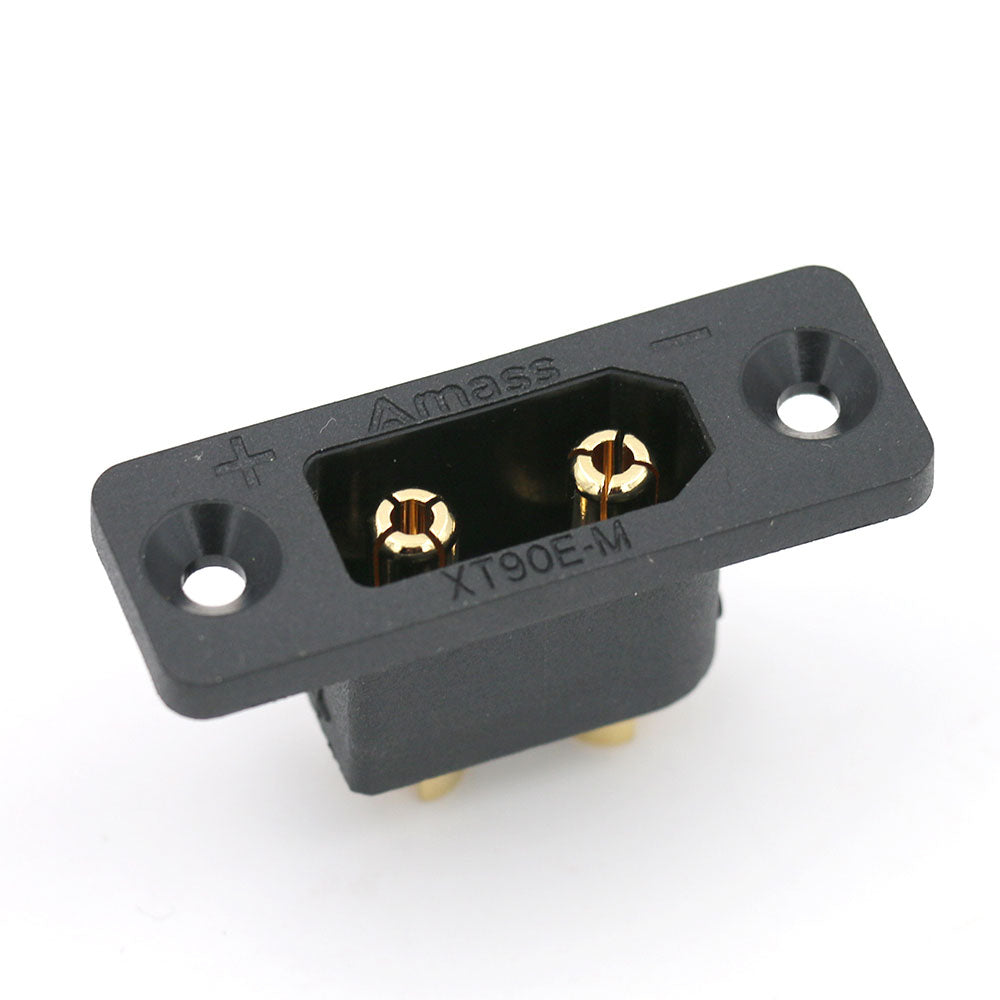 5 PCS Amass XT90E-M XT90 Male Connector Plug with Fixing Mounting Hole