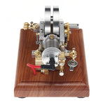 LinkMejor M96 Oddball Mini Horizontal Air-Cooled Single Cylinder 4-Stroke Hit and Miss Gas Engine Physics Science Educational Learning Toy