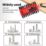 22Pcs Magnetic Driver Bits Set High Torque Reliable Lightweight Drill Tool Kit for DIY and Professional Use Torx Hex Phillips Flathead Screws