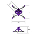 Flywoo Firefly16 Firefly18 1S Nano Baby V3 Frame Kit Compatible with DJI O4 / Analog / HDZero / Walksnail VTX for FPV Racing Drones