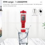 4 in 1 PH Meter PH/TDS/EC/Temperature Meter Digital Water Quality Monitor Tester for Pools Drinking Water Aquariums EZ9908