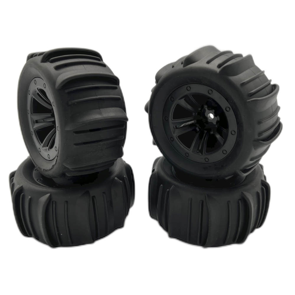 4PCS Upgraded Desert Tires Wheels for 1/12 1/14 1/16 MJX 16208 16209 16210 14209 14210 WLtoys 144001 144002 144010 124008 124018 124019 124016 124017 SCY Monster Truck RC Cars Vehicles Models Parts