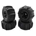 4PCS Upgraded Desert Tires Wheels for 1/12 1/14 1/16 MJX 16208 16209 16210 14209 14210 WLtoys 144001 144002 144010 124008 124018 124019 124016 124017 SCY Monster Truck RC Cars Vehicles Models Parts