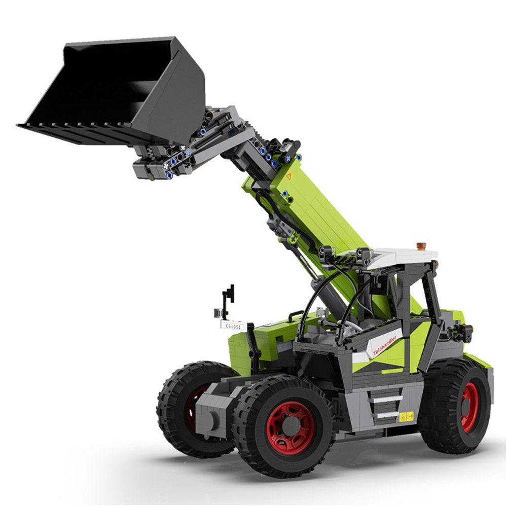 C61051 1/17  Multi Function Loader RC Tractors Forklift Trailer Transport MOC Building Blocks 1469PCS for Boys Toy Adults Birthday Gift