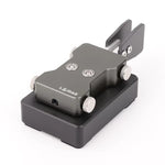 CW Morse Code Automatic Key Dual Paddle Cast Aluminum Base Carbon Fiber Parts Adjustable Gap Radio Transmitter 3.5mm Shortwave Radio Telegraph Training Key