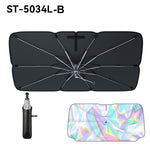 LinkMejor ST-5034 Car Windshield Sunshade Umbrella Large 136x75cm Foldable Sun Reflector UV Blocker Heat Shield for Most Cars SUVs Trucks