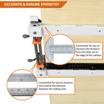 2Pcs DIY Furniture Cabinet Drawer Guide Aid Fixed Carpenter Tools Decoration Necessary Track Guide Installation Fixed Tools Lengthened Bracket Connection Design Stainless Steel Adjustable Height