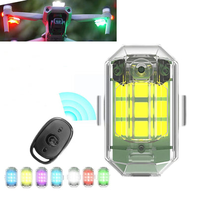 LinkMejor M3 Universal Night Flying LED Flash Light Wireless Control Rechargeable Warning Signal Lamp AntiCollision Strobe Blinker for DJI Mini 3 PRO / Mavic 3 / Mini 2 / FIMI X8 SE / Hubsan ZINO PRO Drone
