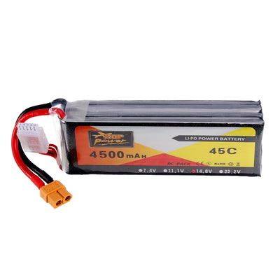 LinkMejor 14.8V 4500mAh 4S 45C Lipo Battery XT60 Plug
