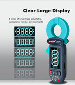 WinAPEX 268C Leakge Current Tester Clamp Meter AC 60mA-100A 0.01mA Resolution High Precision Leakage Type-C Rechargeable Digital Multimeter Electrical Tester Backlit LCD Display