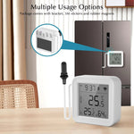 TH01 TH08 Tuya WiFi Temperature Humidity Meter with External Probe Sensor Digital LCD Screen Thermometer for Fish Tank Freezer
