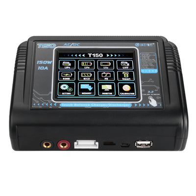 LinkMejor T150 AC/DC 150W 10A Touch Balance Smart Charger Discharger for LiPo LiHV LiFe Lilon NiCd NiMh Pb Battery