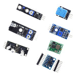 LinkMejor 45 In 1 Sensor Module Board Starter Kits Upgrade Version For Arduino UN0 R3 MEGA2560 Plastic Bag Package