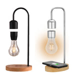 Levitating LED Light Art Piece Wireless Charging 6 Inch 2-5W Energy Efficient Black/Silver Night Light for Bedside & Study
