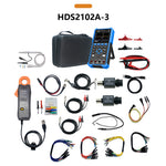 LinkMejor HDS2102A Automotive Diagnostic Oscilloscope 100MHz Bandwidth 500MSa/s Sampling Rate 2 Channels Multimeter CAN LIN Waveform Library Portable Rechargeable Battery
