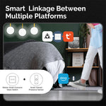 MOES Matter Protocol Tuya Smart Light Switch WiFi Concave Glass Panel Timing Function Voice Control with Alexa/Google/Apple Home/SmartThings Neutral Wire Needed