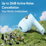 Realme Buds T200x TWS Earbuds bluetooth 5.4 Earphone 12.4mm Dynamic Bass Drivers 25dB Active Noise Cancellation 48H Playback Low Delay Sports Headphones