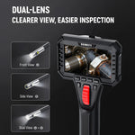 EU KAIWEETS KBA02 PRO Dual Lens Articulating Borescope Camera 210° Bi-Directional Probe 0.25 Inch 1080P IPS Screen IP67 Waterproof Inspection Camera