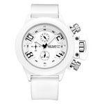 LinkMejor Men Multi-functional Watch Sports Chronograph Wristwatch Waterproof Calendar Quartz Watch Comfortable Silicone Strap