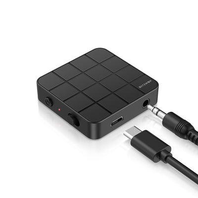 BlitzWolf® BW-BL2 2 In 1 bluetooth V5.0 Audio Transmitter Receiver Adapter Wireless 3.5mm Aux Audio Adapter For TV PC Speaker Home Sound System