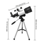 Eyebre F30070 Astronomical Telescope with Finder Scope High Definition High Magnification for Star Gazing and Moon Observation Beginners